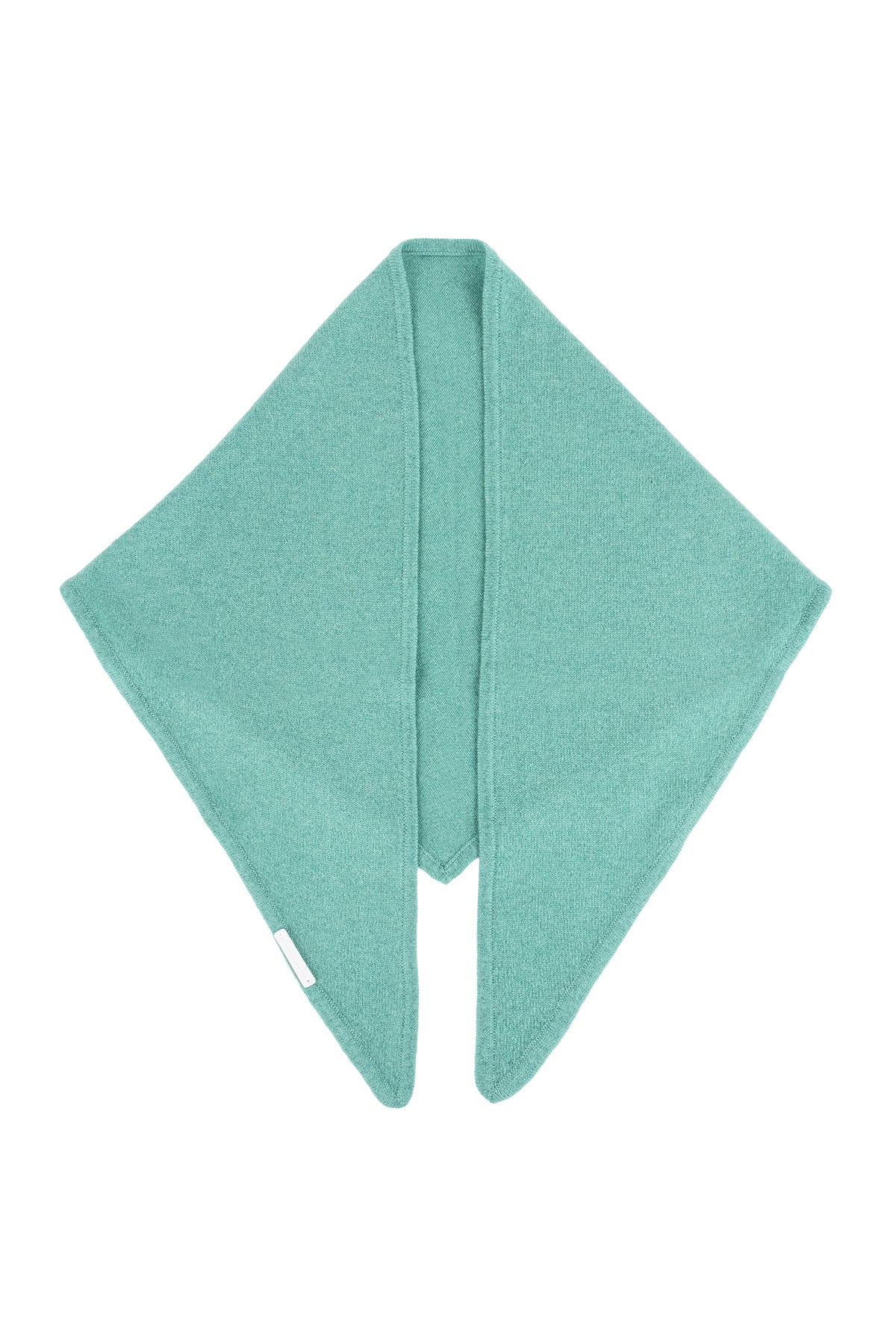 Nil Yeşili Rose Saf Kaşmir Fular Bandana 115x45x45 cm